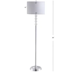 59.5" Crystal/Metal Aubrey Floor Lamp (Includes LED Light Bulb) Clear - JONATHAN Y -Furniture store GUEST af6fa9ce 86c0 4160 b26d 5afd1f622a6d