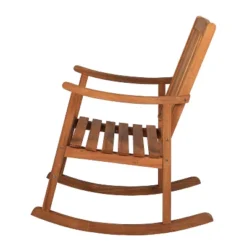 Perry Classic Slat-Back Acacia Wood Patio Outdoor Rocking Chair - JONATHAN Y -Furniture store GUEST b14bb527 3501 401b 901c 8e393708c84a 1
