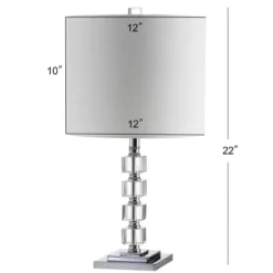 22" (Set Of 2) Barnard Crystal/Metal Table Lamp (Includes LED Light Bulb) Clear - JONATHAN Y -Furniture store GUEST b1a97d73 0702 4405 aeaa 801df5a28d2b