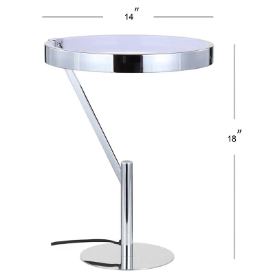 18" Metal Owen Table Lamp (Includes LED Light Bulb) Silver - JONATHAN Y 3 18" Metal Owen Table Lamp (Includes LED Light Bulb) Silver - JONATHAN Y - Image 3