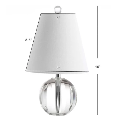 16" Crystal Ball/Metal Goddard Table Lamp (Includes LED Light Bulb) Clear - JONATHAN Y 3 16" Crystal Ball/Metal Goddard Table Lamp (Includes LED Light Bulb) Clear - JONATHAN Y - Image 3