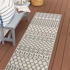 JONATHAN Y Zana Modern Geometric Moroccan Reversible Machine-Washable Indoor/Outdoor Area Rug -Furniture store GUEST b7499a19 3825 4a43 b5d4 83c906d7b502