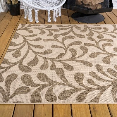 Vine All Over Indoor/Outdoor Area Rug - JONATHAN Y 5 Vine All Over Indoor/Outdoor Area Rug - JONATHAN Y - Image 5