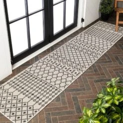 JONATHAN Y Zana Modern Geometric Moroccan Reversible Machine-Washable Indoor/Outdoor Area Rug -Furniture store GUEST b875ad3e 08f2 418e a78d fd73714b043c