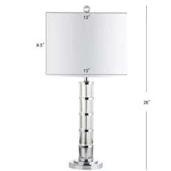26" Crystal Hailey Table Lamp (Includes LED Light Bulb) Clear - JONATHAN Y 6 26" Crystal Hailey Table Lamp (Includes LED Light Bulb) Clear - JONATHAN Y -Furniture store GUEST b9b1521f 40c5 4046 b9e6 1b128aa30f50
