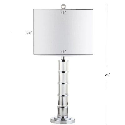 26" Crystal Hailey Table Lamp (Includes LED Light Bulb) Clear - JONATHAN Y 3 26" Crystal Hailey Table Lamp (Includes LED Light Bulb) Clear - JONATHAN Y - Image 3