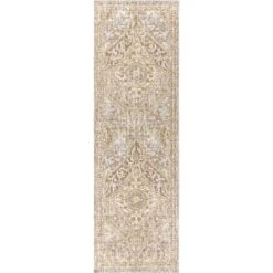 Petras Modern Ornate Medallion Area Rug - JONATHAN Y