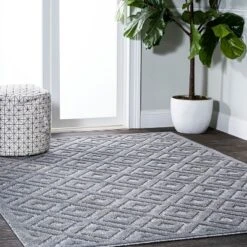Portmany Neutral Diamond Trellis Indoor/Outdoor Area Rug - JONATHAN Y -Furniture store GUEST bc5a3634 1a8c 41c3 b354 af62dfd2a1bf