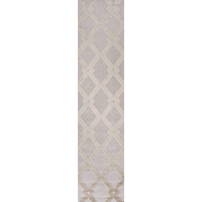 Duwun High-Low Pile Ogee Trellis Tone-on-Tone Indoor/Outdoor Area Rug - JONATHAN Y 1 Duwun High-Low Pile Ogee Trellis Tone-on-Tone Indoor/Outdoor Area Rug - JONATHAN Y