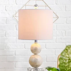19" Bailey Seashell Table Lamp (Includes LED Light Bulb) White - JONATHAN Y -Furniture store GUEST be21c657 43ee 4d71 9edb 0343a47a2423