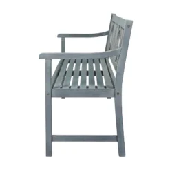Apollo 3-Seat Circle-Back Acacia Wood Outdoor Garden Patio Bench - JONATHAN Y -Furniture store GUEST be706856 b21d 4367 8c8e c38455b47378