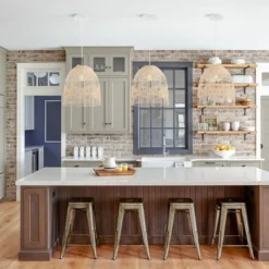 17.5" 1-Light Sofia Farmhouse Coastal Rattan LED Pendant Brown - JONATHAN Y 22 17.5" 1-Light Sofia Farmhouse Coastal Rattan LED Pendant Brown - JONATHAN Y -Furniture store GUEST bf225c49 d102 4cac b4cd e46d861c7f2a