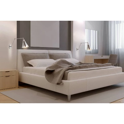 JONATHAN Y 7" Adjustable Arm Metal Rover Wall Sconce (Includes Energy Efficient Light Bulb) Silver: ETL Listed, Modern Design, Hardwired 4 JONATHAN Y 7" Adjustable Arm Metal Rover Wall Sconce (Includes Energy Efficient Light Bulb) Silver: ETL Listed, Modern Design, Hardwired - Image 4