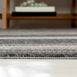 JONATHAN Y Argo Classic Nautical Mitre Stripe Reversible Machine-Washable Indoor/Outdoor Area Rug -Furniture store GUEST c04c7936 504c 4e7d b606 698ae25247e3