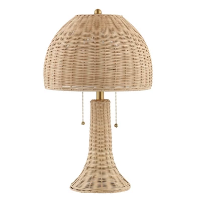 22" LED Joanie Rustic Iron Table Lamp Natural/Brass (Includes LED Light Bulb) - JONATHAN Y 2 22" LED Joanie Rustic Iron Table Lamp Natural/Brass (Includes LED Light Bulb) - JONATHAN Y - Image 2
