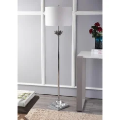 JONATHAN Y Amelia Lotus Crystal/Metal LED Floor Lamp -Furniture store GUEST c168f1ff 2367 45ba 9ac0 b6c9c78cfe3b