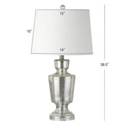 26.5" Glass Olivia Table Lamp (Includes LED Light Bulb) Silver - JONATHAN Y 6 26.5" Glass Olivia Table Lamp (Includes LED Light Bulb) Silver - JONATHAN Y -Furniture store GUEST c1963652 fddf 4ba1 9aab 174b8e0ed3b6