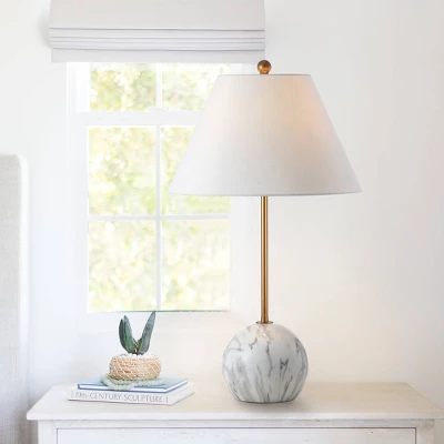 29" Resin/Metal Miami Minimalist Table Lamp (Includes LED Light Bulb) Gold - JONATHAN Y 4 29" Resin/Metal Miami Minimalist Table Lamp (Includes LED Light Bulb) Gold - JONATHAN Y - Image 4