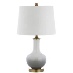JONATHAN Y Gradient Ceramic/Brass LED Table Lamp -Furniture store GUEST c3969735 7f18 44a3 be4c 724034c2ff12
