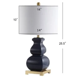 25.5" Ceramic Vienna Table Lamp (Includes LED Light Bulb) Blue - JONATHAN Y -Furniture store GUEST c3a987e5 b654 4025 8bbe 09a8e4d9fc85