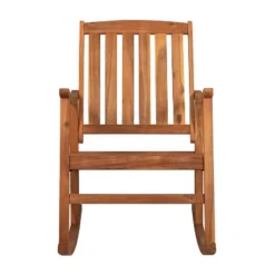 Perry Classic Slat-Back Acacia Wood Patio Outdoor Rocking Chair - JONATHAN Y -Furniture store GUEST c41220cf 4669 41c6 90c4 e93e96eb9e0b 1
