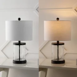Set Of 2 21" Alexander Modern Iron/Water Glass Table Lamps With USB Port - JONATHAN Y: Bedroom Charging Station, Drum Shade 11 Set Of 2 21" Alexander Modern Iron/Water Glass Table Lamps With USB Port - JONATHAN Y: Bedroom Charging Station, Drum Shade -Furniture store GUEST c5025e0b d4c3 411b 92a6 4ae7f7562225