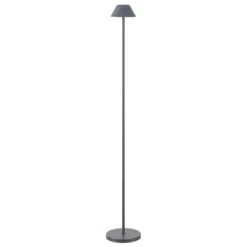 JONATHAN Y Mallory Modern Minimalist Indoor/Outdoor Iron Pleated Shade Rechargeable/Cordless Dimmable Integrated LED Floor Lamp -Furniture store GUEST c657ba0a 8c55 4874 b61b 22ffb6f38afb