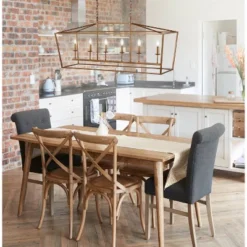 49" LED Metal Pagoda Linear Lantern Pendant - Jonathan Y