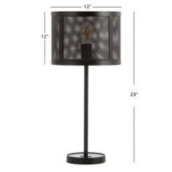25" Metal Wilcox Minimalist Table Lamp (Includes LED Light Bulb) Black - JONATHAN Y -Furniture store GUEST c8476185 88d9 4182 aa1a c9dd4e28a93d