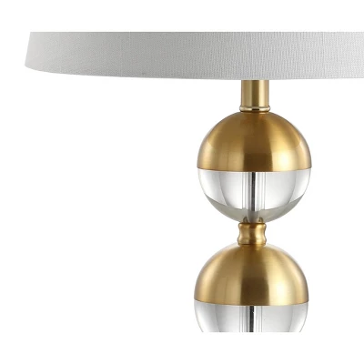 23" Jules Crystal Mini Table Lamp (Includes LED Light Bulb) Brass - Jonathan Y 3 23" Jules Crystal Mini Table Lamp (Includes LED Light Bulb) Brass - Jonathan Y - Image 3