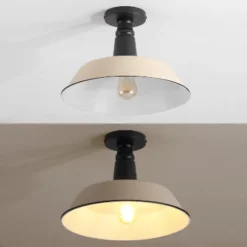 JONATHAN Y Camila Classic Industrial Indoor/Outdoor Iron LED Semi Flush Mount -Furniture store GUEST ca5f460d bca9 4e66 bb80 fb7a6baa4b1a