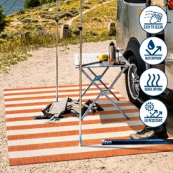 Negril Two-Tone Wide Stripe Indoor/Outdoor Area Rug - JONATHAN Y 18 Negril Two-Tone Wide Stripe Indoor/Outdoor Area Rug - JONATHAN Y -Furniture store GUEST ccb92283 3a29 434d bc6d 4e4d8000312b