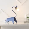 16" Bradley Modern Industrial Iron Brachiosaurus Kids' Lamp (Includes LED Light Bulb) Blue - JONATHAN Y