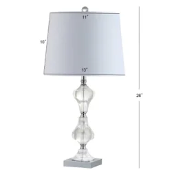 26" Crystal Chloe Table Lamp (Includes LED Light Bulb) Clear - JONATHAN Y -Furniture store GUEST cfc07496 d898 44c5 a432 ba3ef4cfb6c9