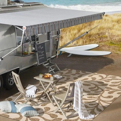 Vine All Over Indoor/Outdoor Area Rug - JONATHAN Y 7 Vine All Over Indoor/Outdoor Area Rug - JONATHAN Y - Image 7