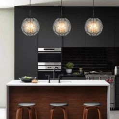 13.5" 3-Light Bee Modern Farmhouse Iron/Glass LED Pendant Oil Rubbed Bronze/Clear - JONATHAN Y 12 13.5" 3-Light Bee Modern Farmhouse Iron/Glass LED Pendant Oil Rubbed Bronze/Clear - JONATHAN Y -Furniture store GUEST d0768c35 2176 4b2e a730 ebe095b4e9be