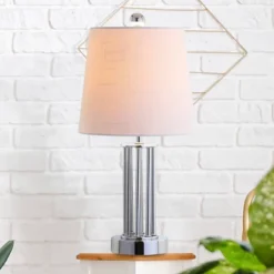 18" Metal Lillian Mini Table Lamp (Includes LED Light Bulb) Silver - JONATHAN Y 7 18" Metal Lillian Mini Table Lamp (Includes LED Light Bulb) Silver - JONATHAN Y -Furniture store GUEST d1cbbf7a d141 4941 ba8e 0ed37f1fe24f