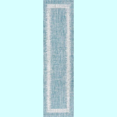 Scandi Minimalist Border Indoor/Outdoor Area Rug - JONATHAN Y 1 Scandi Minimalist Border Indoor/Outdoor Area Rug - JONATHAN Y