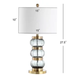 27.5" Glass/Metal Linna Table Lamp (Includes LED Light Bulb) Gold - JONATHAN Y 5 27.5" Glass/Metal Linna Table Lamp (Includes LED Light Bulb) Gold - JONATHAN Y -Furniture store GUEST d22129f6 19a9 49e4 81fd 7a8f7d7952dd
