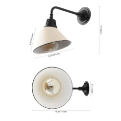 JONATHAN Y Croydon Farmhouse Industrial Indoor/Outdoor Iron LED Gooseneck Arm Outdoor Sconce 12 JONATHAN Y Croydon Farmhouse Industrial Indoor/Outdoor Iron LED Gooseneck Arm Outdoor Sconce -Furniture store GUEST d40a8ed8 8ff6 461d af5f c15d26a8de9d