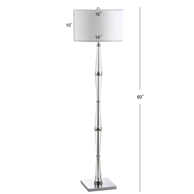 60" Francine Crystal Floor Lamp (Includes LED Light Bulb) Clear - JONATHAN Y 3 60" Francine Crystal Floor Lamp (Includes LED Light Bulb) Clear - JONATHAN Y - Image 3