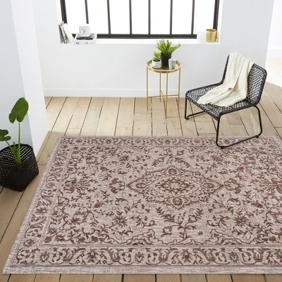 Jerash Ornate Medallion Indoor/Outdoor Area Rug - JONATHAN Y 10 Jerash Ornate Medallion Indoor/Outdoor Area Rug - JONATHAN Y - Image 10