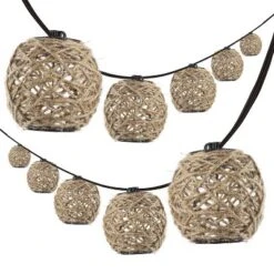 JONATHAN Y Oahu 10' 10-Light Incandescent C7 Hemp Rope Shaded String Lights: UL Listed, Indoor/Outdoor Use, LED Compatible 11 JONATHAN Y Oahu 10' 10-Light Incandescent C7 Hemp Rope Shaded String Lights: UL Listed, Indoor/Outdoor Use, LED Compatible -Furniture store GUEST d77bf472 ac81 400b 8bcc 40bab005ff66
