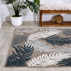 JONATHAN Y Montego High-Low Tropical Palm Floral Indoor/Outdoor Area Rug 12 JONATHAN Y Montego High-Low Tropical Palm Floral Indoor/Outdoor Area Rug -Furniture store GUEST d810dc9e 5cb3 46de 802e c3dc0a02efef
