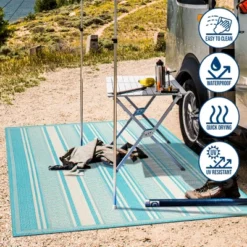 Haynes Modern Double Stripe Indoor/Outdoor Area Rug - JONATHAN Y -Furniture store GUEST d8a5fc4c 8198 42e9 bd4b 3ce97406f624