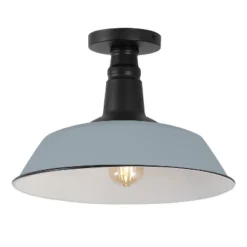 JONATHAN Y Camila Classic Industrial Indoor/Outdoor Iron LED Semi Flush Mount -Furniture store GUEST daf6ea79 a934 4b78 b7b2 b0a6d405ea84