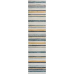 JONATHAN Y Janus Classic Coastal Ticking Stripe Reversible Machine-Washable Indoor/Outdoor Area Rug