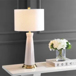 29" Ceramic Hartley Column Table Lamp (Includes Energy Efficient Light Bulb) - JONATHAN Y