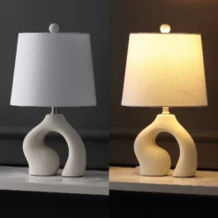 JONATHAN Y Tula Scandinavian Minimalist Ceramic Arch LED Table Lamp -Furniture store GUEST db4b3fa7 a024 45ee 80a8 ebcedecc64db