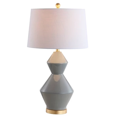 29" Ceramic Alba Geometric Table Lamp (Includes Energy Efficient Light Bulb) - JONATHAN Y 5 29" Ceramic Alba Geometric Table Lamp (Includes Energy Efficient Light Bulb) - JONATHAN Y - Image 5